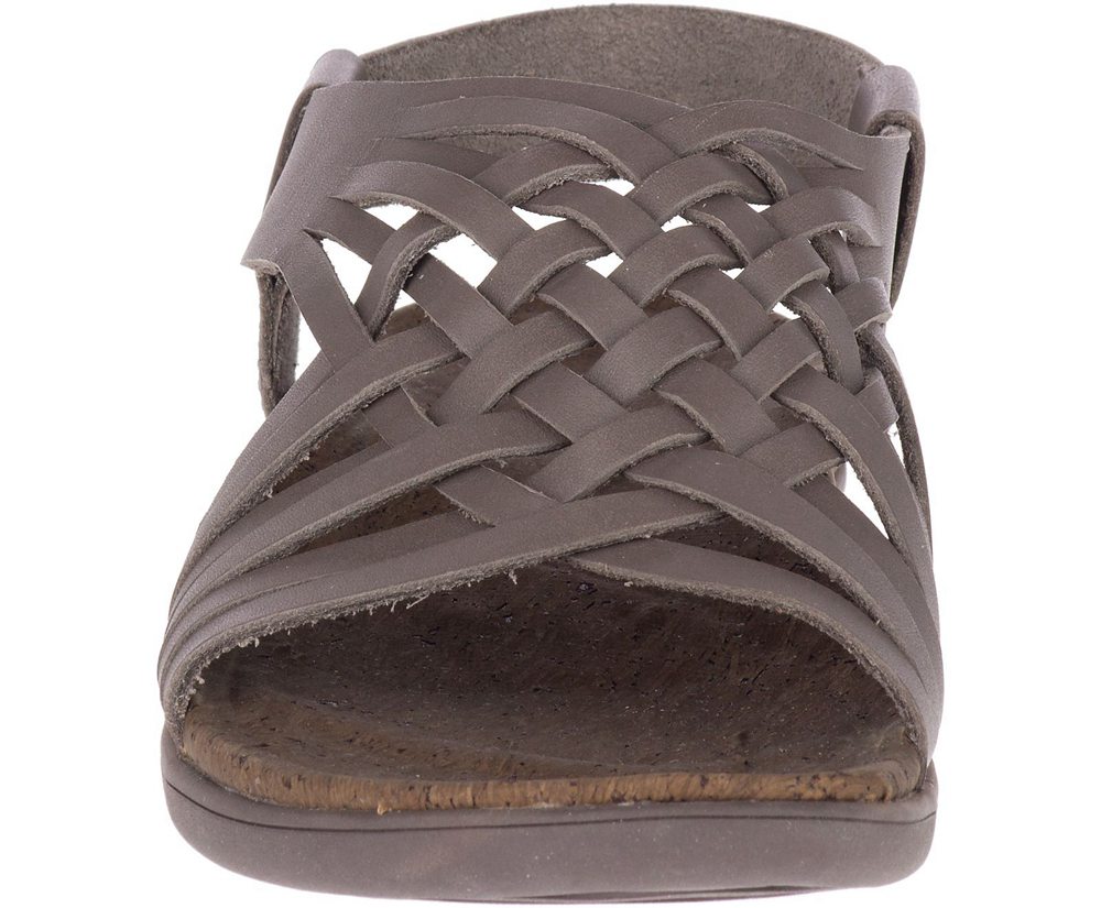 Merrell Sandals Grey - District Mahana Backstrap - Womens 79GDXCZMS